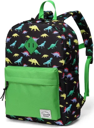 VASCHY Dinosaur Backpack for Toddler Kids Boys, Little Kid Preschool Backpacks with Chest Strap