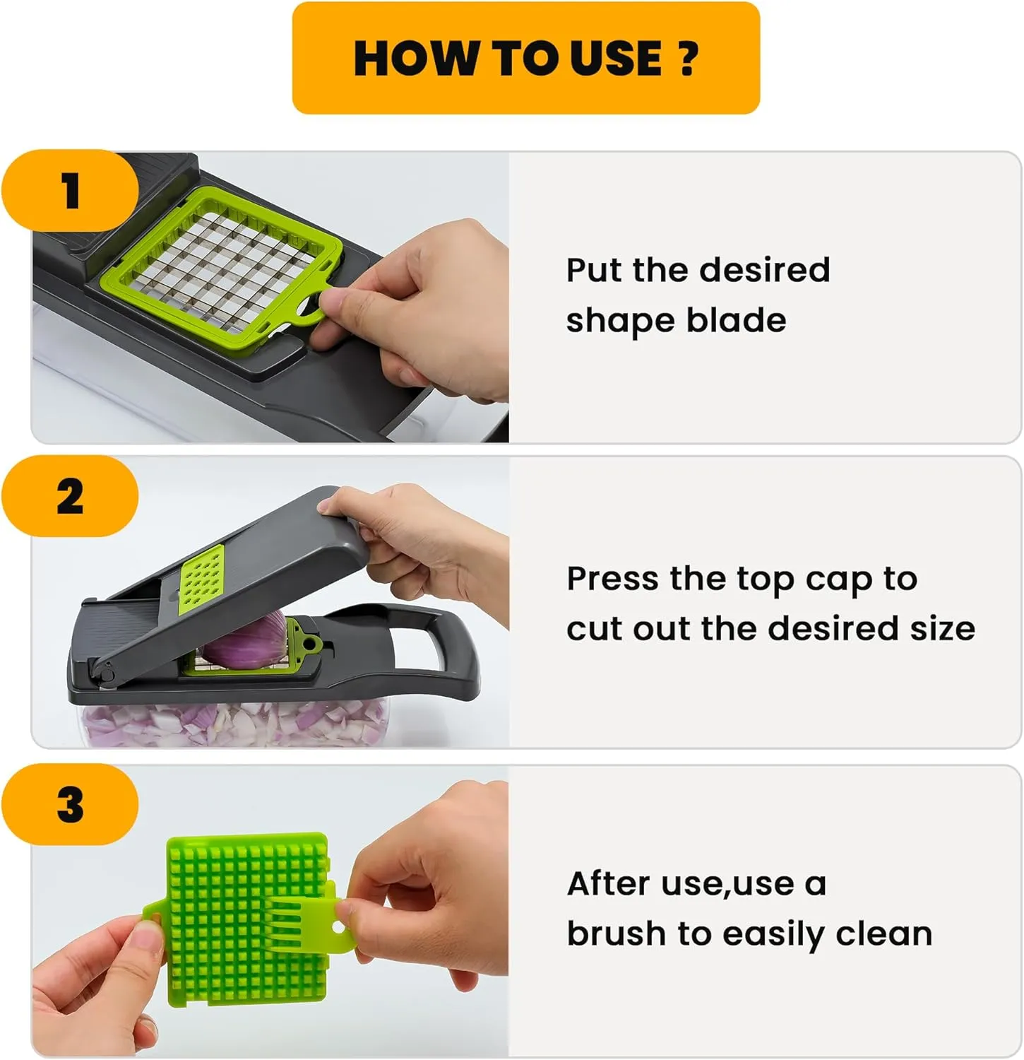 Vegetable Chopper, Onion Chopper, Mandolin Slicer,Pro 10 in 1professional food Choppermultifunctional Vegetable Chopper and Slicer, Dicing Machine, AdjustableVegetable Cutter With Container (Grey)