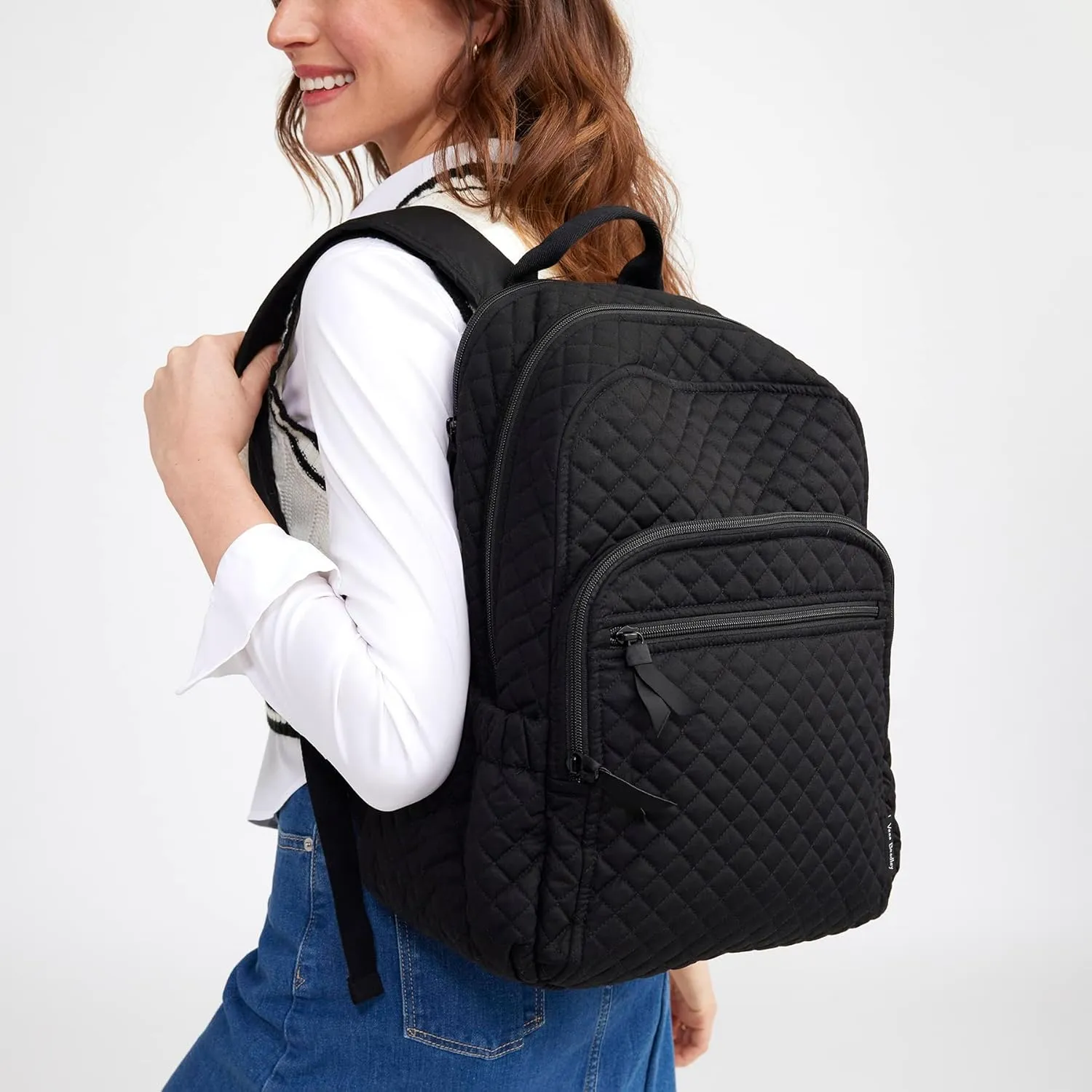 Vera Bradley Iconic Campus Backpack, Signature Cotton, Botanical Paisley