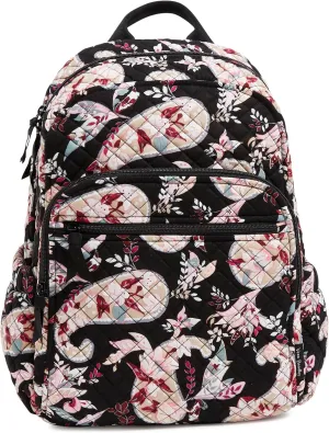 Vera Bradley Iconic Campus Backpack, Signature Cotton, Botanical Paisley