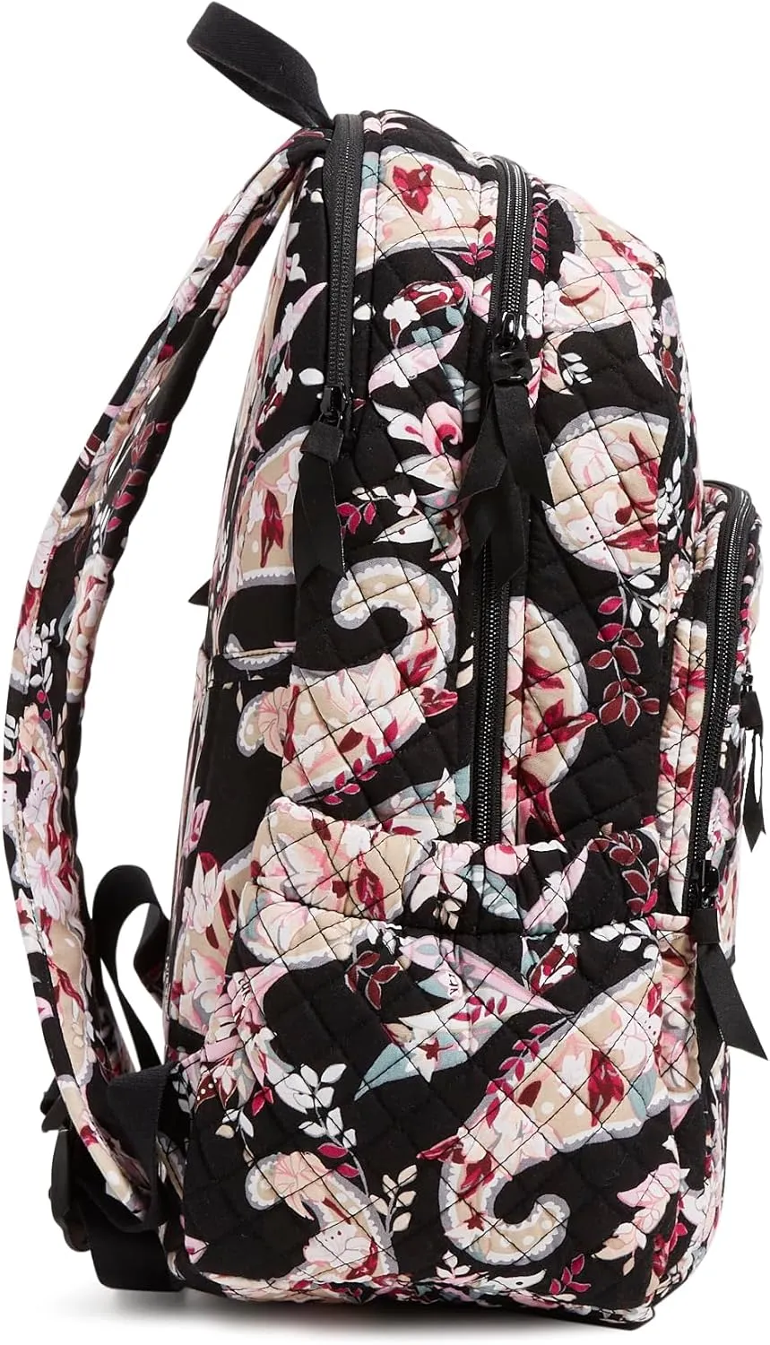 Vera Bradley Iconic Campus Backpack, Signature Cotton, Botanical Paisley