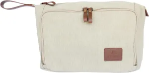 Vetelli Vintage Canvas Toiletry Bags, Travel In Style, Waterproof Canvas Dopp Kits, Durable (Messner) (Beige)
