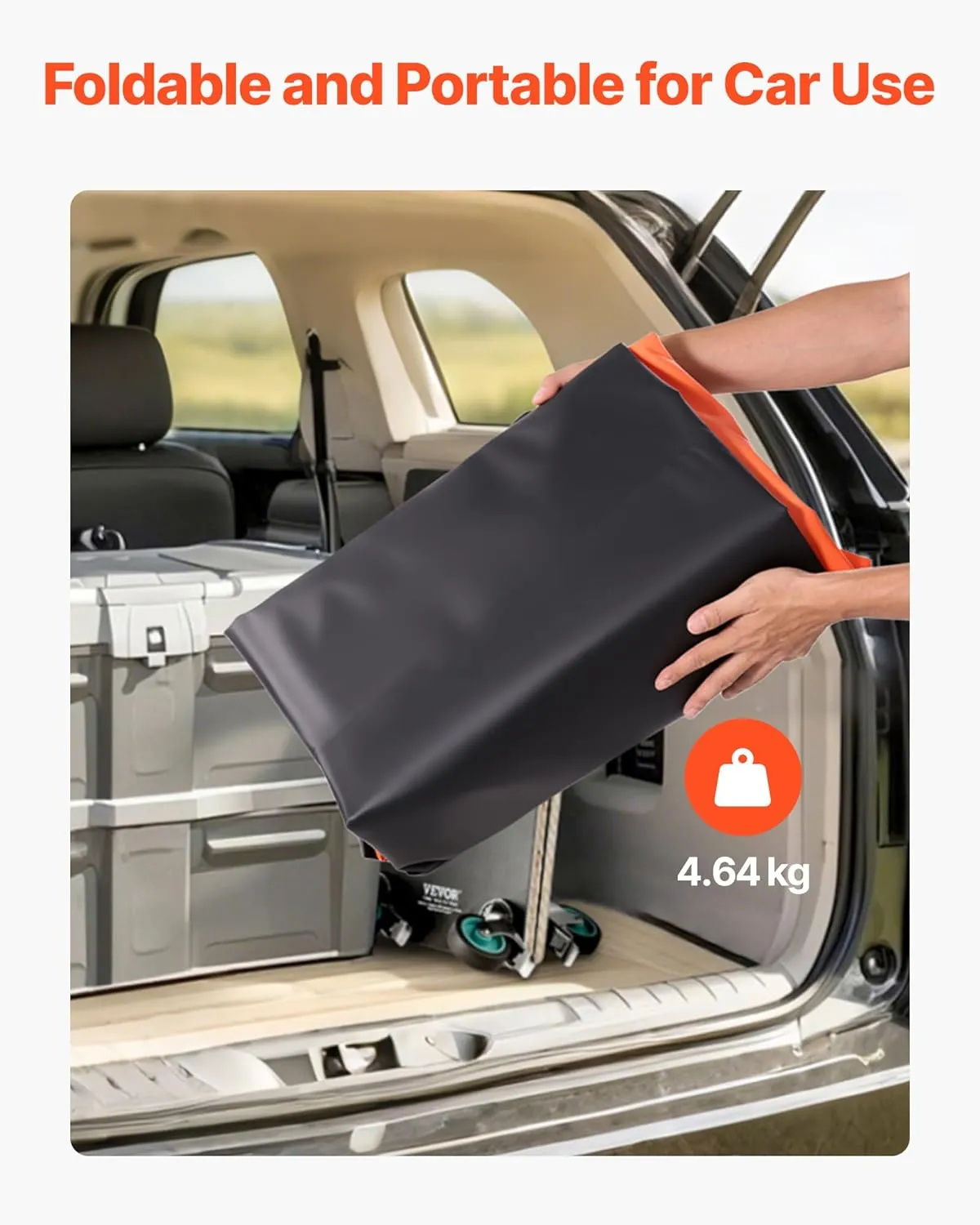 VEVOR Truck Bed Cargo Bag, Waterproof 840D PVC, 51.18 x 40.16 x 21.85 in (26 Cubic Feet), Heavy Duty Cargo Bag for Truck Bed with 4 Bungee Cords with Hooks, Fits a Variety of SUV and Pickup Trucks