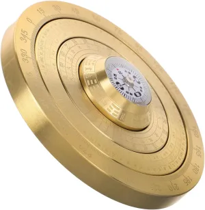 VICASKY Portable Feng Shui Decor Copper Mini Traditional Bagua Compass Luck Pan for Positive Energy Wealth Handheld Ancient Chinese Compass for Home Decor and Feng Shui Practice