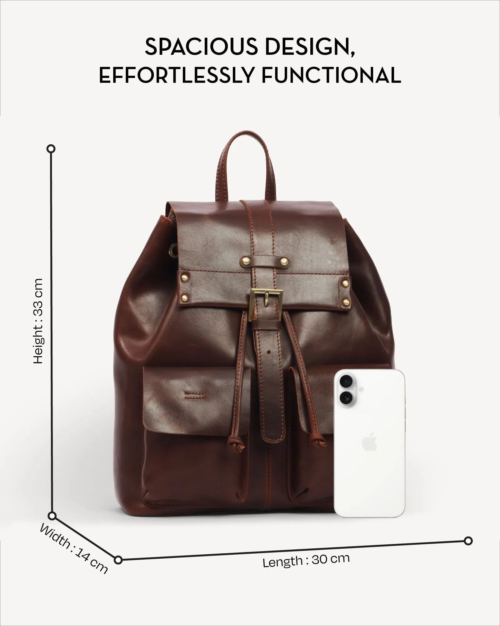 Vienna Backpack - Vintage Brown