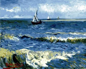 Vincent Van Gogh PD (101) - Seascape Near Les Saintes-Maries - Van-Go Paint-by-Number Kit 40x50cm no Frame
