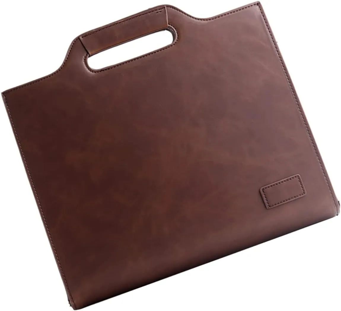 Vintage Messenger Bag Men's Concealed Carry Bag for Laptop Business Pu Leather Travel Satchel