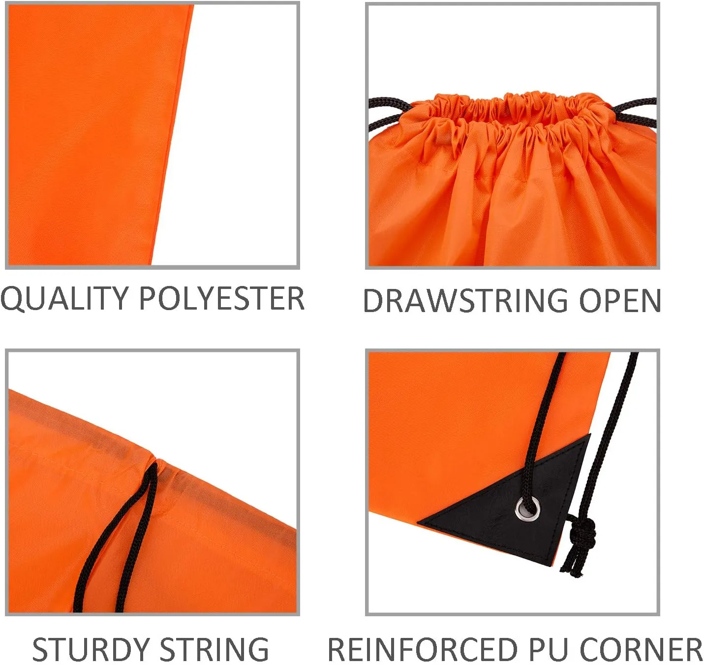 Vorspack Drawstring Backpack 10 Pieces for Party Gym Sport Trip