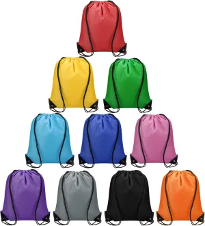 Vorspack Drawstring Backpack 10 Pieces for Party Gym Sport Trip