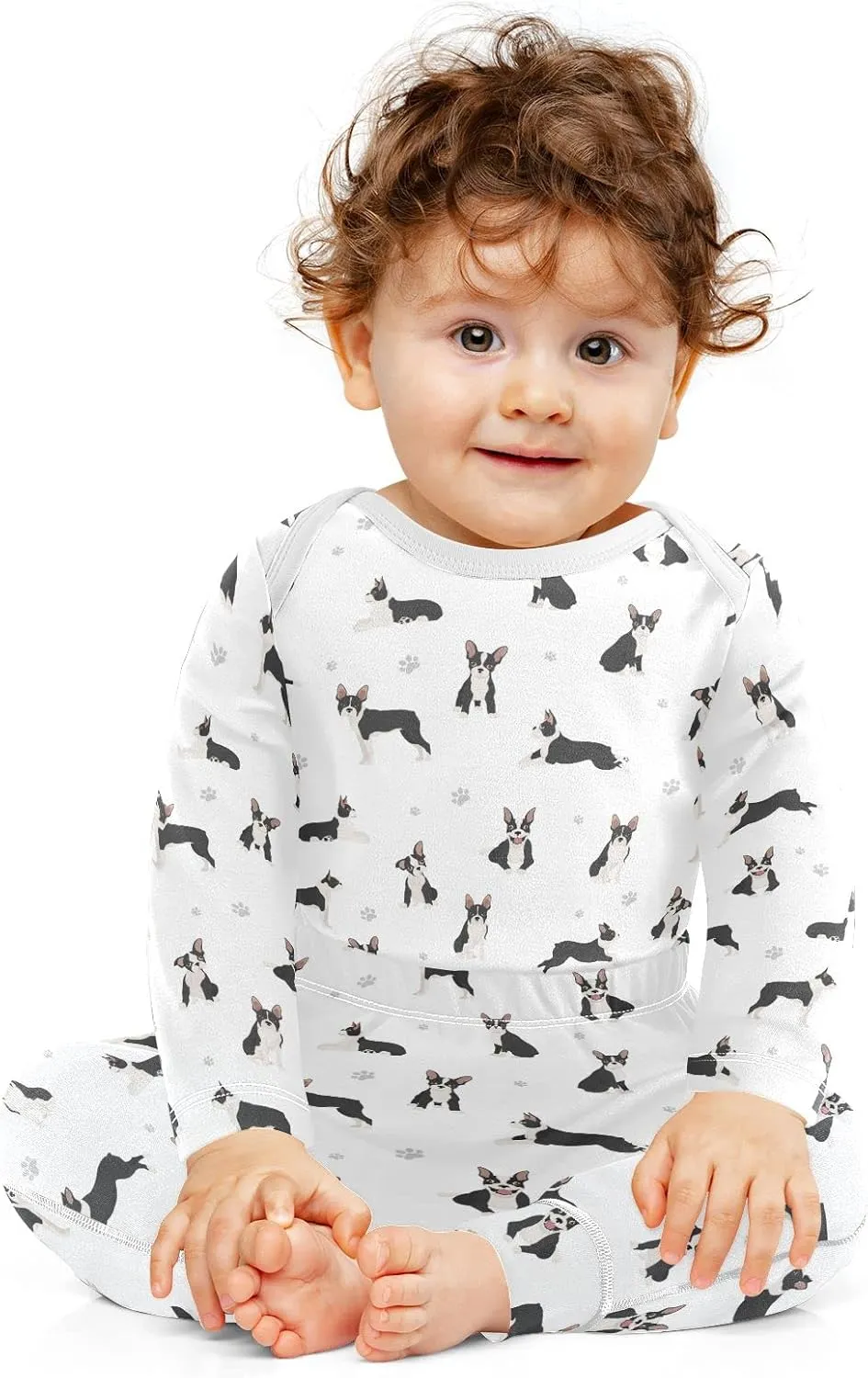 vvfelixl Baby Bodysuits Pants Sets Bernese Mountain Dog Long Sleeve Baby Clothes For Boys Girls 0-24 Months Puppy