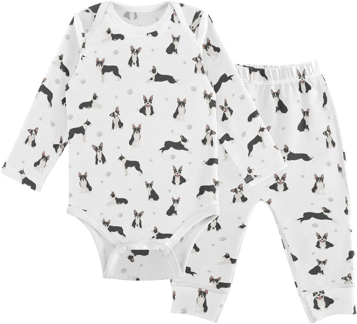 vvfelixl Baby Bodysuits Pants Sets Bernese Mountain Dog Long Sleeve Baby Clothes For Boys Girls 0-24 Months Puppy