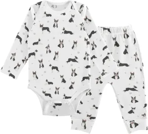 vvfelixl Baby Bodysuits Pants Sets Bernese Mountain Dog Long Sleeve Baby Clothes For Boys Girls 0-24 Months Puppy