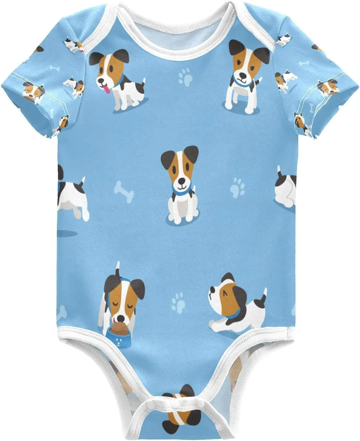 vvfelixl Baby Bodysuits Short Sleeve Cotton Baby Clothes For Boys Funny Baby Suits For Girls 0-24 Months