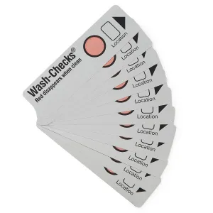 Wash-Checks® Surgical Instrument Cleaning Strips & Holder by Steritec