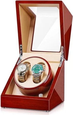 Watch Winder Automatic 2 0 Watch Winder Wood Watches Case with Quiet Motor 5 Rotation Modes Display Storage Mechanical Boxes Gift,