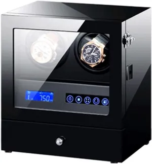 Watch Winder Automatic Watch Winder Box Watches and Jewelry Storage Drawer LCD Touch Screen Control with Led Backlight Quiet Motor,2 2 Watch Winder (A 4 2)