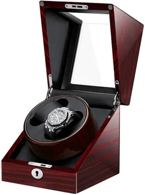 Watch Winder Household Ultra Quiet Rotate 2 0 Turn Table Device Winding Box Collection Mechanical Watches Motor Box Gift,