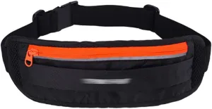 Waterproof Fanny Pack Outdoor Sports Breathable Waist Bag Wallet Phone Storage Women's Belt Bag Adjustable Belt Band Waist Pack(Black)