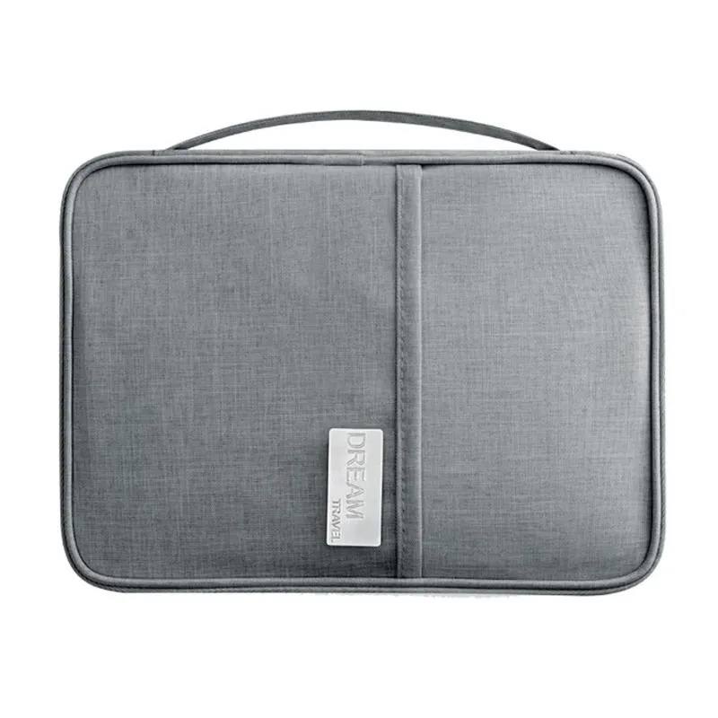 Waterproof Travel Document Bag Black Large - Blue Small