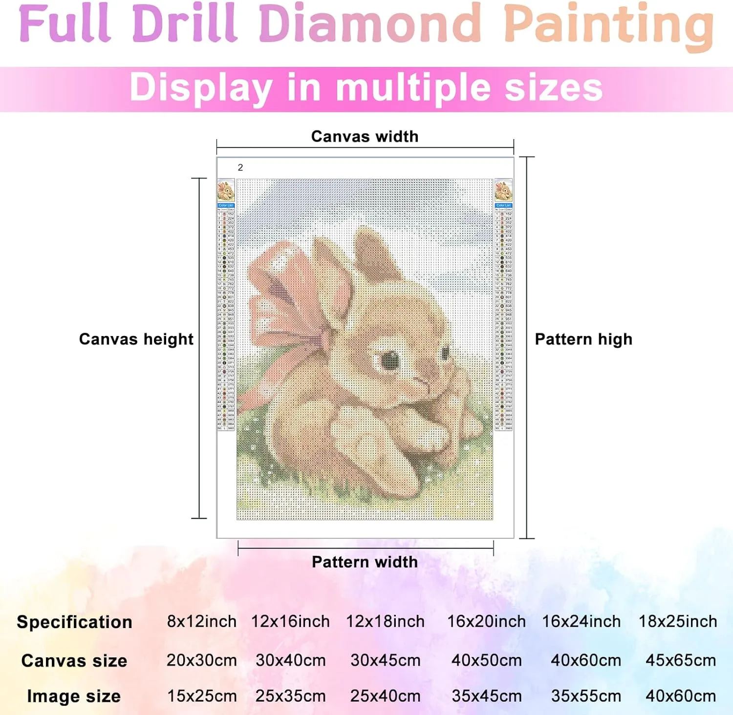 Weatphe 5D Diamond Painting Kits Grassland Running Horse | Full Diamond Canvas DIY Gemstone Painting Kit Digital Oil Painting Crafts | for Room Decor Bathroom Decor | Gifts for Friends (16x24inch)