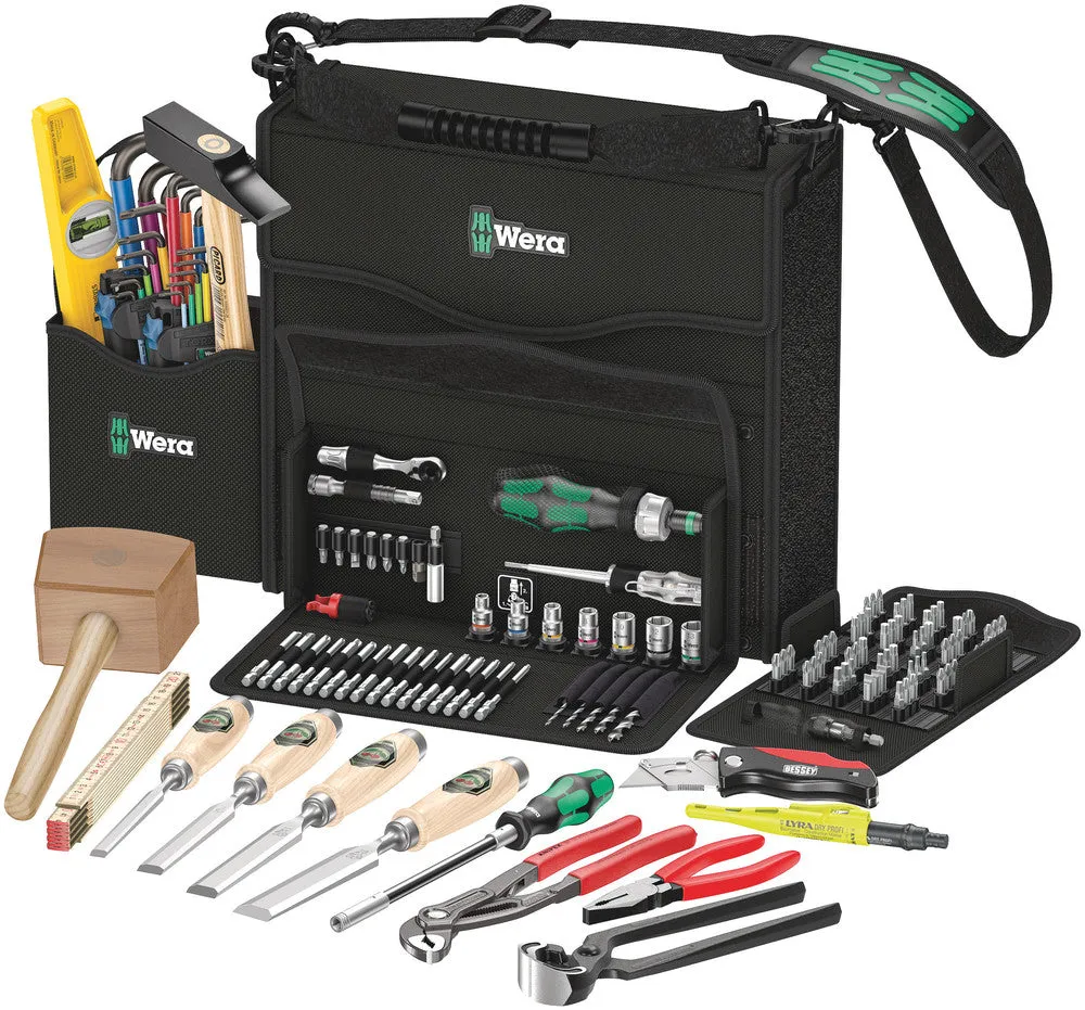 Wera 05134011001 2go H 1 tool set for wood applications, 134 pieces