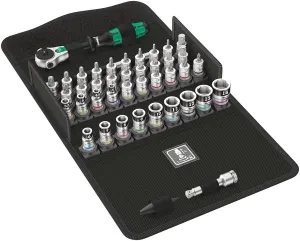 Wera 8100SA All - In Zyklop Speed Metric Ratchet HF - Socket & BitSocket Set   Tool Pouch 42pc