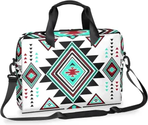 Western Aztec Boho Laptop Sleeve Case 14 15 15.6 inch, Western Aztec Boho Laptop Briefcase Shoulder Bag Waterproof Travel Computer Cover Carrying Bags