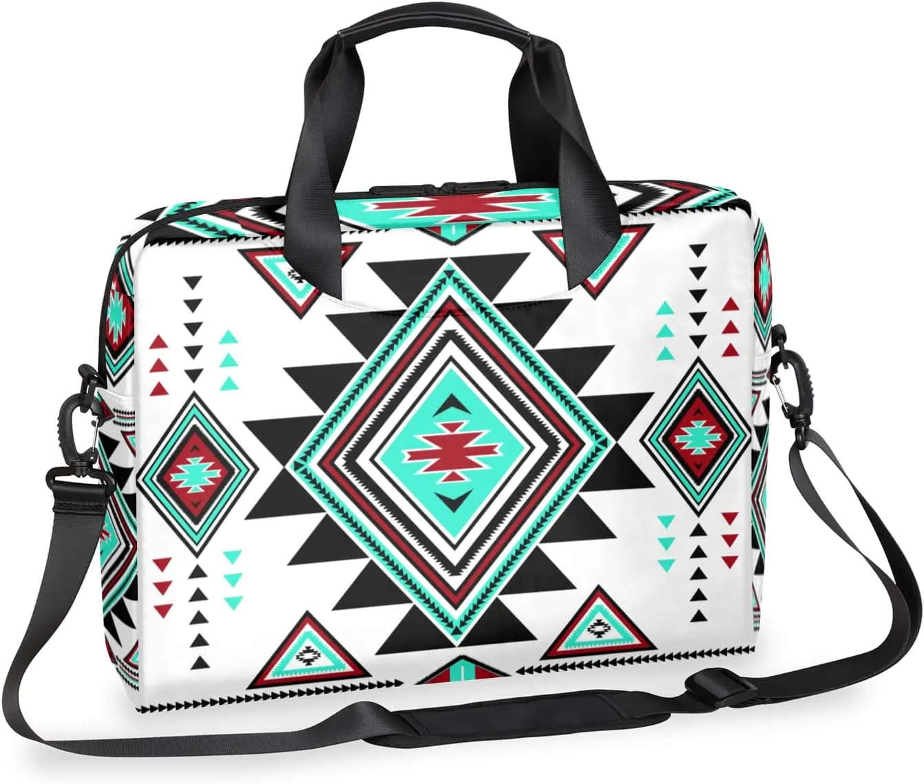 Western Aztec Boho Laptop Sleeve Case 14 15 15.6 inch, Western Aztec Boho Laptop Briefcase Shoulder Bag Waterproof Travel Computer Cover Carrying Bags