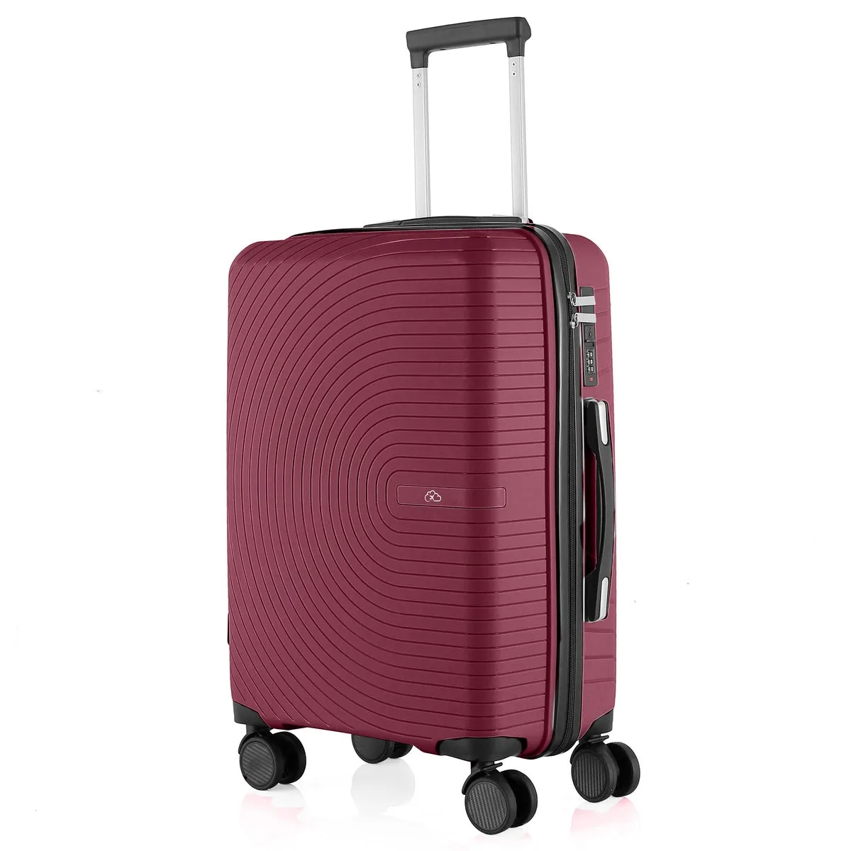 Wheeled Suitcase Large 90 Litre - Burgundy
