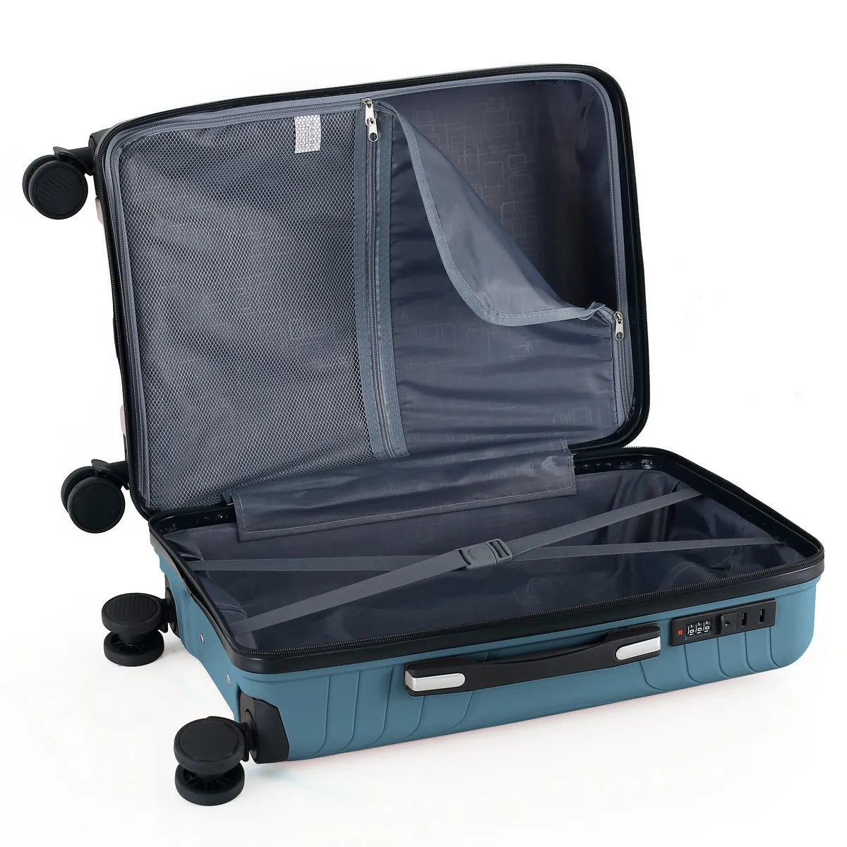 Wheeled Suitcase Large 90 Litre - Steel Blue - PRE ORDER