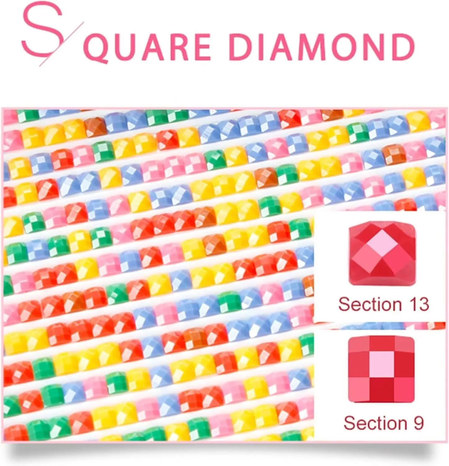 Woman Diamond Art Kits for Adults, Diamond Painting Flower Gem Arts and Crafts for Adults, 5D Square Full Drill Crystal Embroidery Paintings Pictures, Hobbies for women, Home Wall Decor 32x40in -24s2