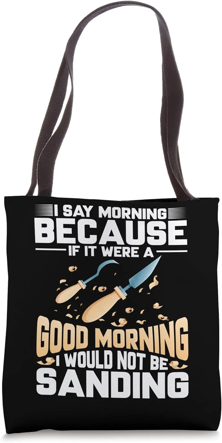 Woodturner Lathe Turner Wood Lathe Chisel Set Woodturning Tote Bag