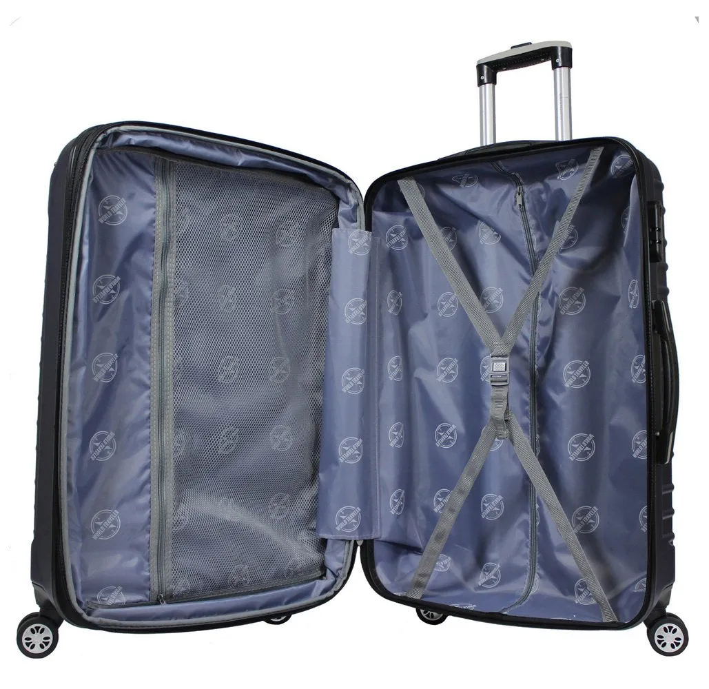 World Traveler Expedition 3-Piece Hardside Spinner Luggage Set