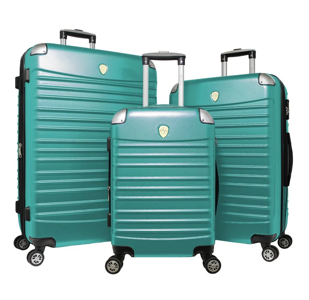 World Traveler Expedition 3-Piece Hardside Spinner Luggage Set