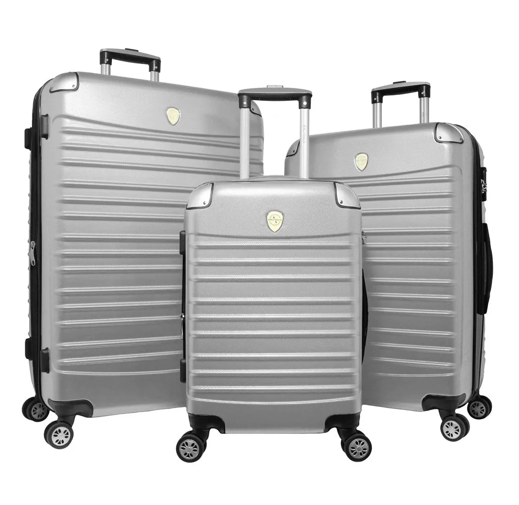 World Traveler Expedition 3-Piece Hardside Spinner Luggage Set