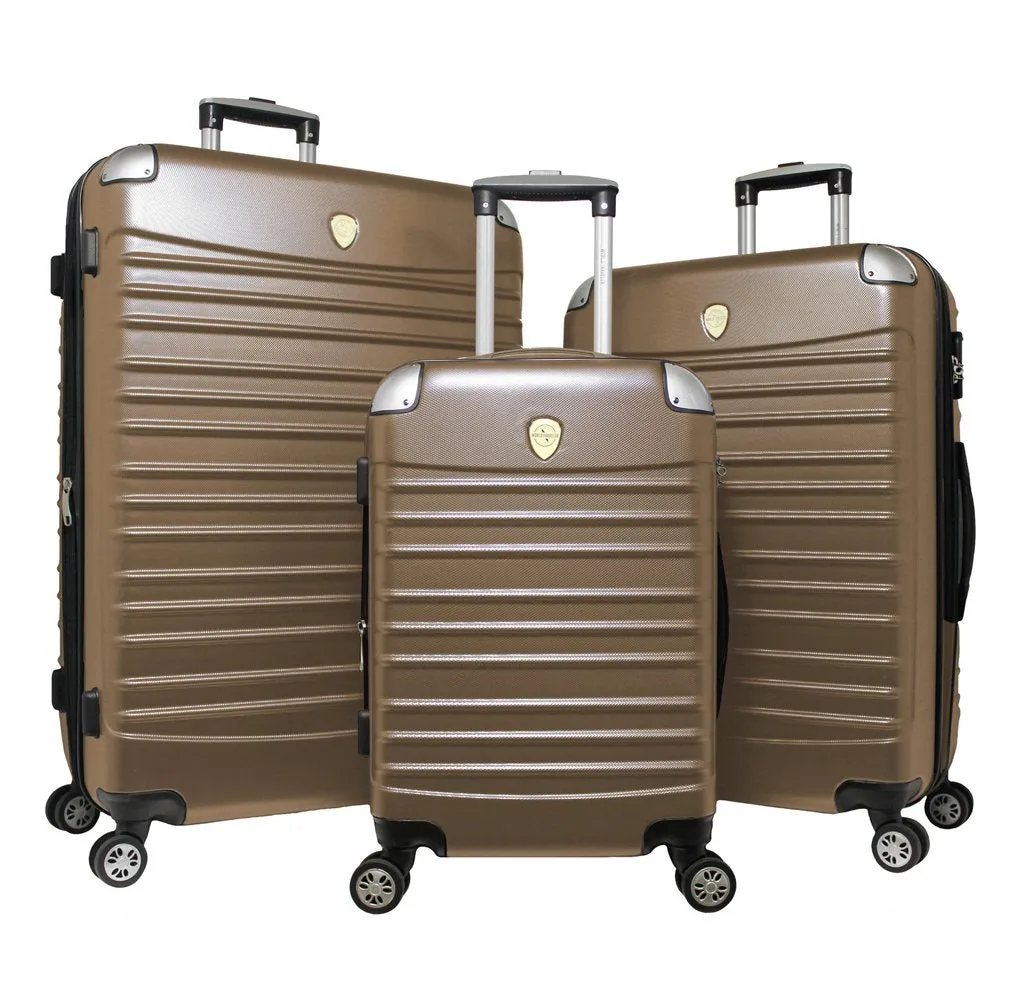 World Traveler Expedition 3-Piece Hardside Spinner Luggage Set