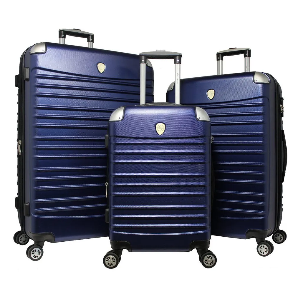 World Traveler Expedition 3-Piece Hardside Spinner Luggage Set