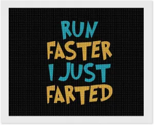 Yepp I Just Farted Classic Diamond Art Kits for Adults Home Wall Decor Square Drill Craft 16"x20"