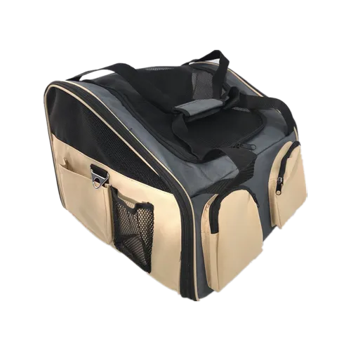 YES4PETS - Pet Carrier Dog Cat Car Booster Seat Portable Soft Cage Travel-Grey