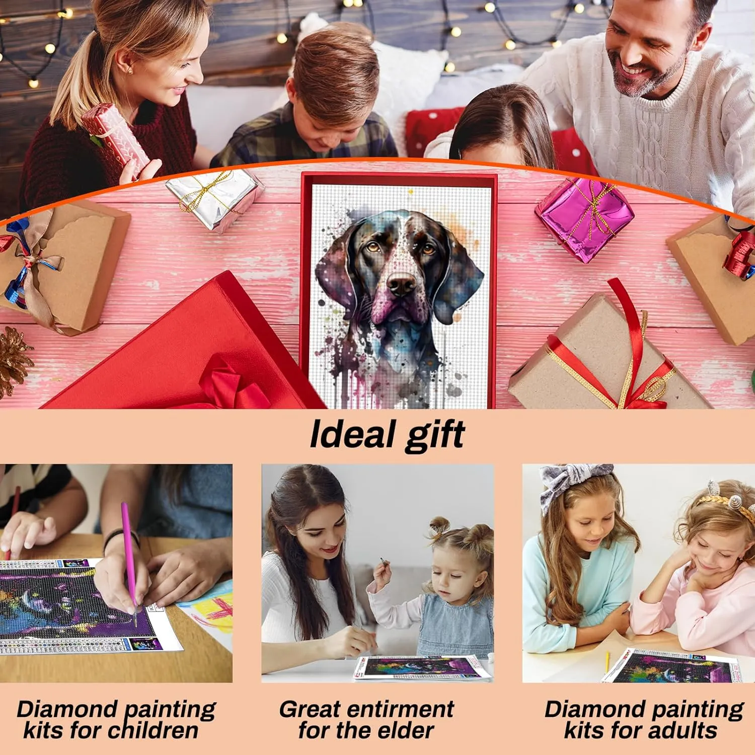ymkcxx Sunset and Beach Campfire Diamond Painting Kits for Adults&Kids, 5D Sunset Diamond Art Kits for Beginner Gem Art Full Drill Diamond Dots for Home Wall Decor (20x24 inch)