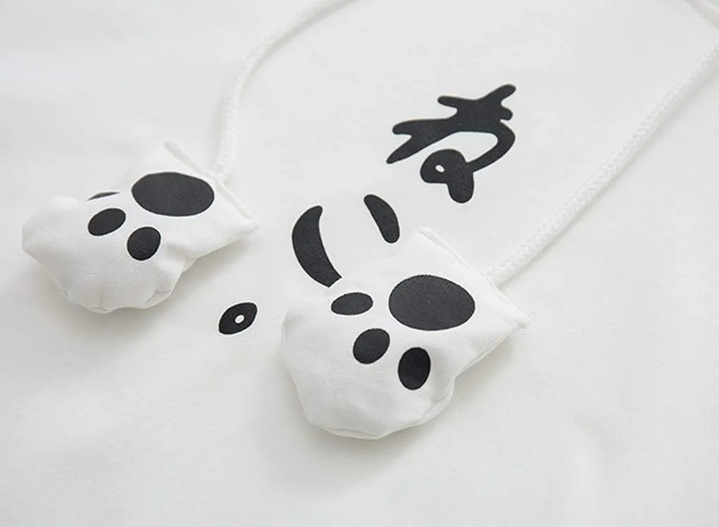 YunPeng Women Girl Hoodie T-Shirt Japanese Cartoon Cat Harajuku Short Sleeve Tops Tees