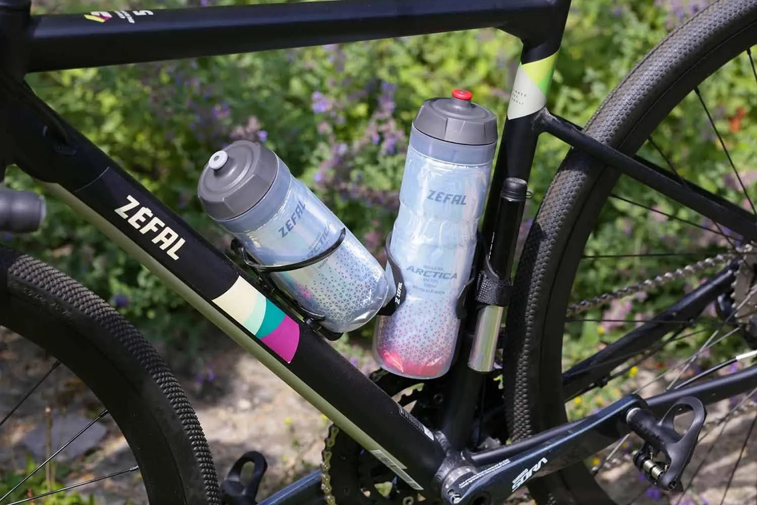 ZEFAL Pack Arctica 75-2 Bottles Bicycle 750 ml - Thermos Flask Bicycle - Odourless and Waterproof - Sports Water Bottle BPA-Free - Silver/Red